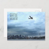 Seattle, WA Seaplane die uit het meer van de Unie Briefkaart (Voorkant / Achterkant)