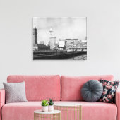 Seattle, WA - Seattle Railway Centre en Smith Canvas Afdruk (Insitu (Woonkamer))