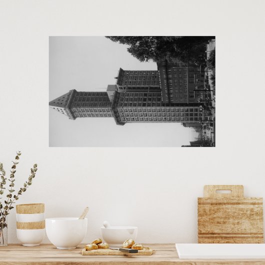 Seattle, WA - Smith Tower Building 2 Poster (Keuken)
