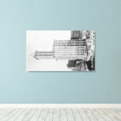 Seattle, WA - Smith Tower Building Canvas Afdruk (Insitu (Houten vloer))