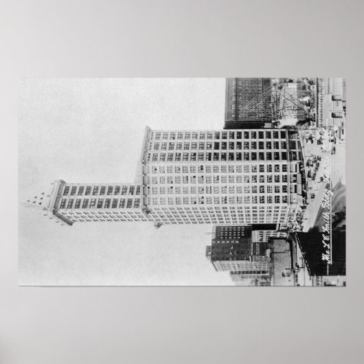 Seattle, WA - Smith Tower Building Poster (Voorkant)