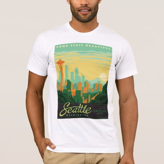 Seattle, WA T-shirt (Voorkant)