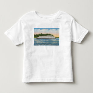 Seattle, WA - Uitzicht van Kalakala Ferry op Puget Kinder Shirts