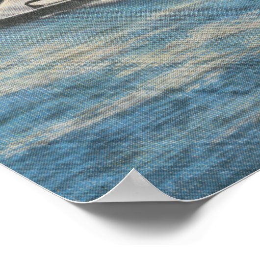 Seattle, WA - Uitzicht van Kalakala Ferry op Puget Poster (Hoek)