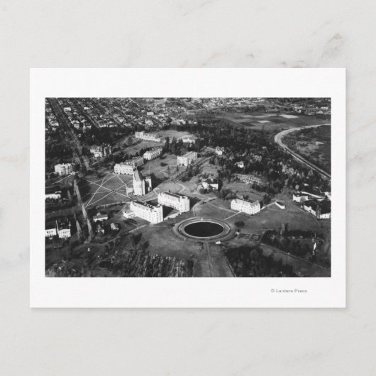 Seattle, WA University of WA Campus Aerial Briefkaart (Voorkant)