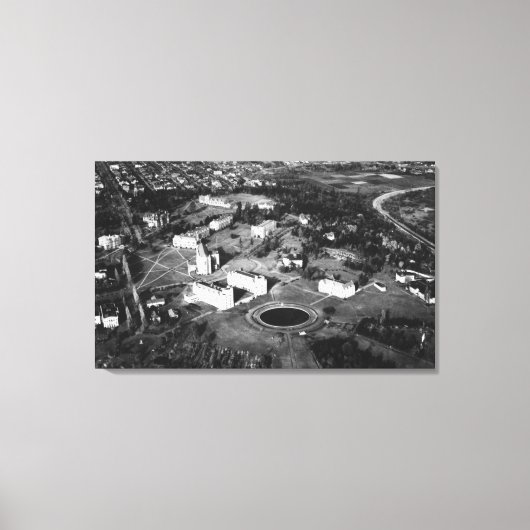 Seattle, WA University of WA Campus Aerial Canvas Afdruk (Voorkant)