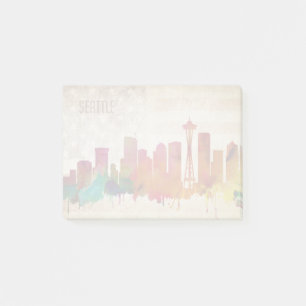 Seattle, WA   Waterverf City Skyline Post-it® Notes
