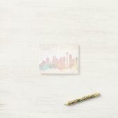 Seattle, WA | Waterverf City Skyline Post-it® Notes (Op bureau)