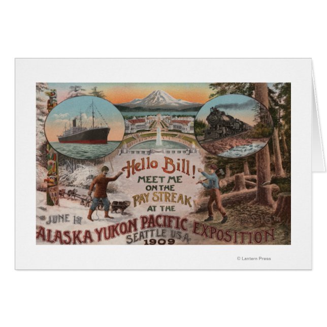 Seattle, WAAD voor Alaska Yukon Pacific Expo. (Voorkant Horizontaal)