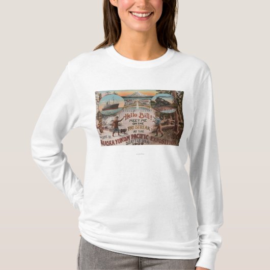 Seattle, WAAD voor Alaska Yukon Pacific Expo. T-shirt (Voorkant)