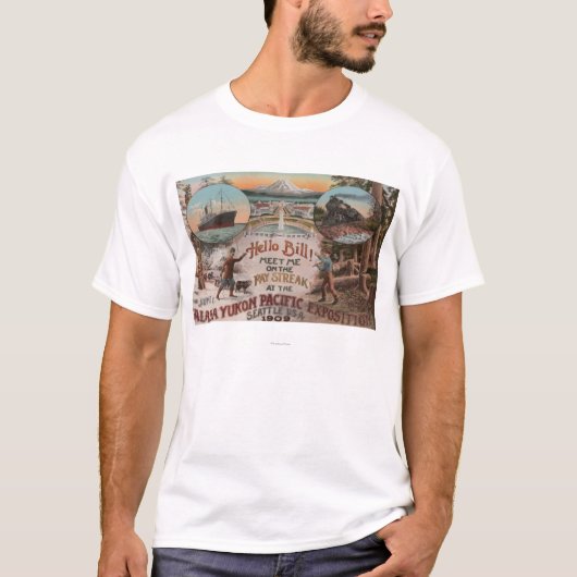 Seattle, WAAD voor Alaska Yukon Pacific Expo. T-shirt (Voorkant)