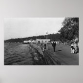 Seattle, WAAlki Beach Waterfront Uitzicht Poster (Voorkant)