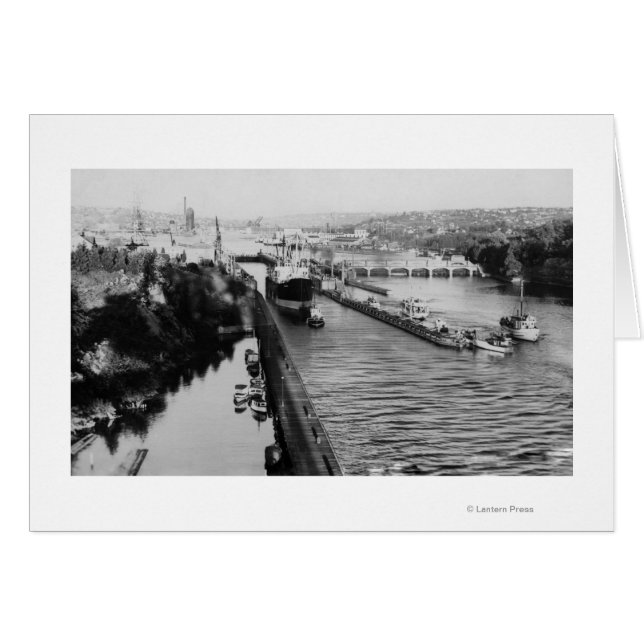 Seattle, WABallard Locks Ship Canal Photography (Voorkant Horizontaal)