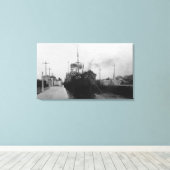 Seattle, WABallard Locks Ship Canal Photography 2 Canvas Afdruk (Insitu (Houten vloer))