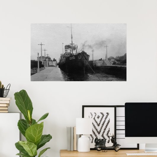 Seattle, WABallard Locks Ship Canal Photography 2 Poster (Thuiskantoor)