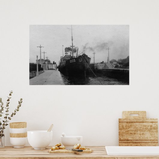 Seattle, WABallard Locks Ship Canal Photography 2 Poster (Keuken)