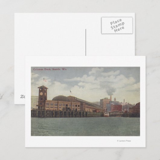 Seattle, WAColeman Dock op Seattle Waterfront Briefkaart (Voorkant / Achterkant)