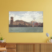 Seattle, WAColeman Dock op Seattle Waterfront Canvas Afdruk (Insitu (Woonkamer))