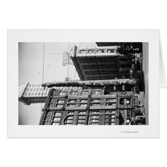 Seattle, WAIndian Totem Pole op Pioneer Square (Voorkant Horizontaal)