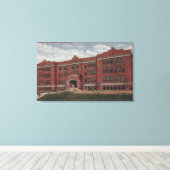 Seattle, WALincoln High School Canvas Afdruk (Insitu (Houten vloer))