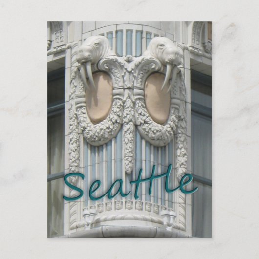 Seattle Walrus Briefkaart (Voorkant)