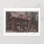 Seattle, WAS thuis in Alki Point Beach Briefkaart (Voorkant)