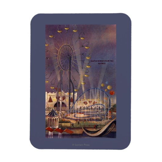 Seattle, Washington1962 World's Fair Poster Magneet (Verticaal)