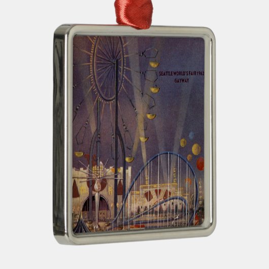 Seattle, Washington1962 World's Fair Poster Metalen Ornament (Rechts)
