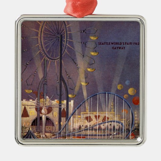 Seattle, Washington1962 World's Fair Poster Metalen Ornament (Voorkant)