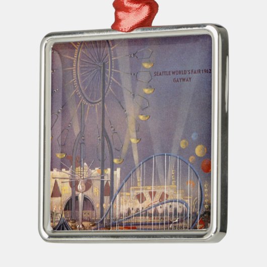 Seattle, Washington1962 World's Fair Poster Metalen Ornament (Links)