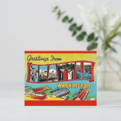 Seattle Washington Ansichtkaart Briefkaart (Staand voorkant)