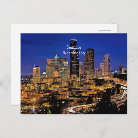 Seattle, Washington Briefkaart (Voorkant / Achterkant)