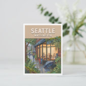 Seattle Washington Briefkaart (Staand voorkant)