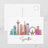 Seattle WASHINGTON Briefkaart (Voorkant / Achterkant)