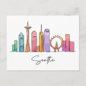 Seattle WASHINGTON Briefkaart (Voorkant)
