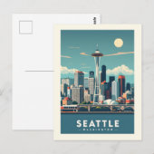 Seattle Washington Briefkaart (Voorkant / Achterkant)