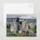 Seattle Washington Briefkaart (Voorkant / Achterkant)