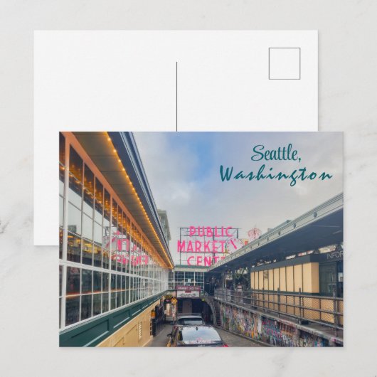 Seattle, Washington Briefkaart (Voorkant / Achterkant)
