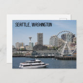 Seattle Washington Briefkaart (Voorkant / Achterkant)