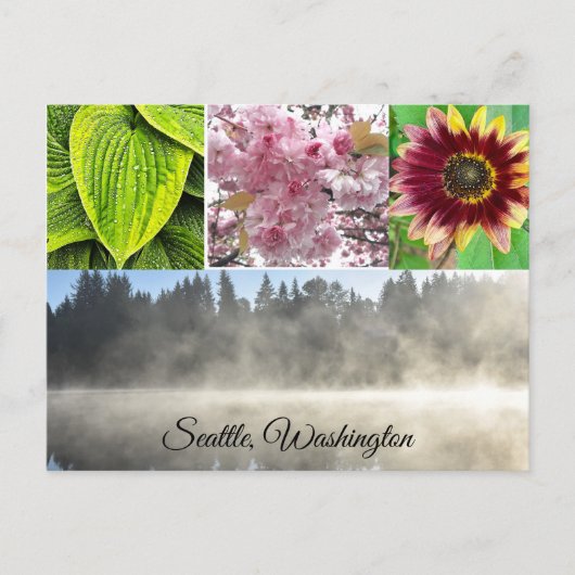 Seattle Washington Briefkaart (Voorkant)