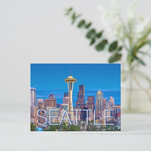 Seattle Washington Briefkaart (Staand voorkant)