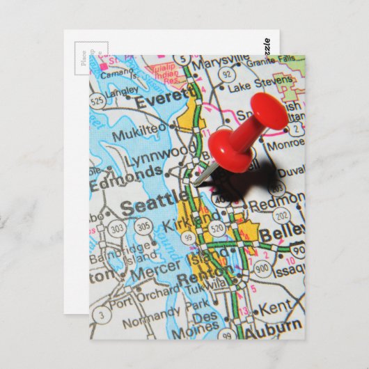 Seattle, Washington Briefkaart (Voorkant / Achterkant)