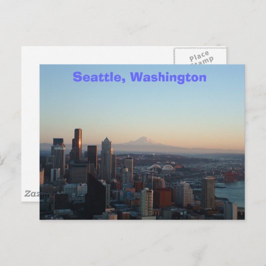 Seattle, Washington Briefkaart (Voorkant / Achterkant)