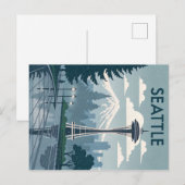 Seattle, Washington Briefkaart (Voorkant / Achterkant)
