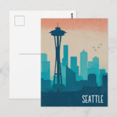 Seattle Washington Briefkaart (Voorkant / Achterkant)