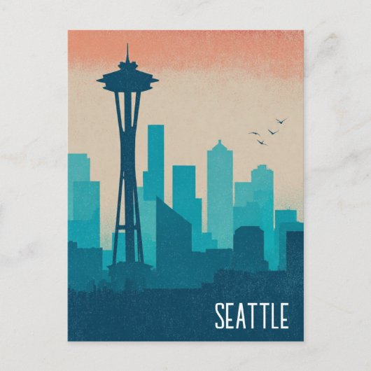 Seattle Washington Briefkaart (Voorkant)