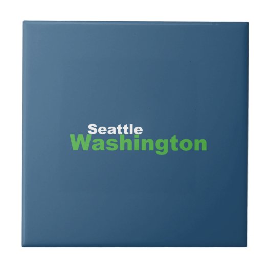 Seattle, Washington Ceramic Tile Tegeltje (Voorkant)