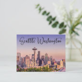 Seattle Washington City Briefkaart (Staand voorkant)