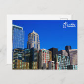 Seattle Washington City Skyline Travel Photo Briefkaart (Voorkant / Achterkant)