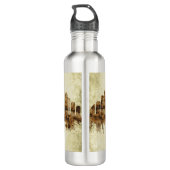 Seattle Washington Cityscape Waterfles (Achterkant)